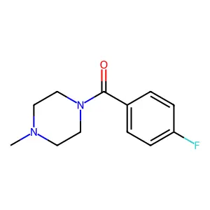 1-(4-Fluorobenzoyl)-4-methylpiperazine structure