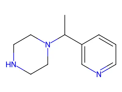 1-(1-(Pyridin-3-YL)ethyl)piperazine structure