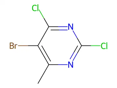 5-Bromo-2,4-dichloro-6-methylpyrimidine structure