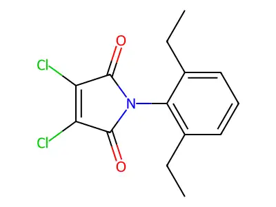 2,3-Dichloro-n-(2',6'-diethylphenyl)maleimide structure