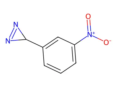 3-(3-nitrophenyl)-3H-diazirine structure