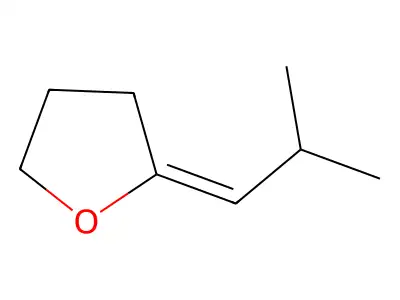 exo-2-Isobutylidenetetrahydrofuran structure