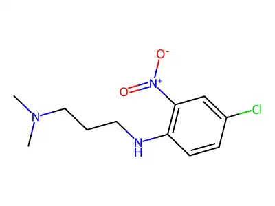N1-(4-chloro-2-nitrophenyl)-N3,N3-dimethylpropane-1,3-diamine structure