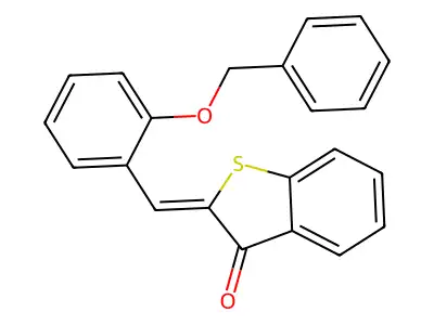 2-[2-(benzyloxy)benzylidene]-1-benzothiophen-3(2H)-one structure