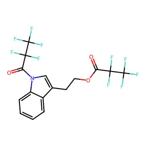 pentafluoropropanoicacid2-[1-1h-indol-3-yl]ethylester structure
