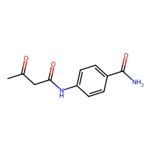 4-(3-Oxobutanamido)benzamide structure