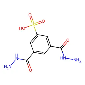 5-Sulfo-1,3-benzenedicarboxylic acid 1,3-dihydrazide structure