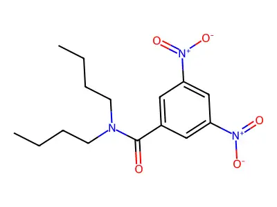 N,N-dibutyl-3,5-dinitrobenzamide structure