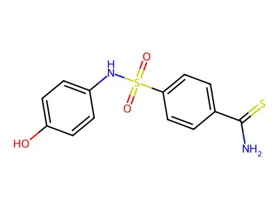 4-[(4-Hydroxyphenyl)sulfamoyl]benzenecarbothioamide structure