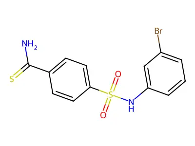 Benzenecarbothioamide, 4-[[(3-bromophenyl)amino]sulfonyl]- structure