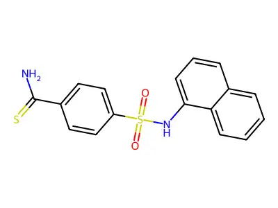 4-(Naphthalen-1-ylsulfamoyl)benzenecarbothioamide structure