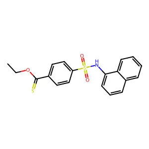 O-ethyl 4-(naphthalen-1-ylsulfamoyl)benzenecarbothioate structure
