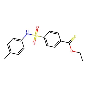 O-ethyl 4-[(4-methylphenyl)sulfamoyl]benzenecarbothioate structure