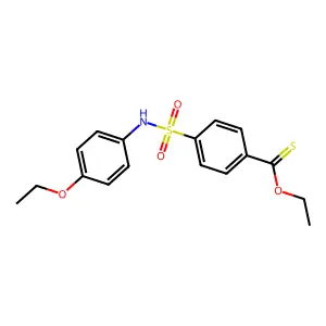 O-ethyl 4-[(4-ethoxyphenyl)sulfamoyl]benzenecarbothioate structure