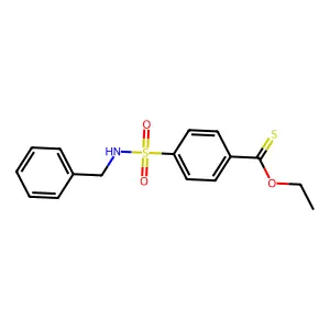 O-ethyl 4-(benzylsulfamoyl)benzenecarbothioate structure