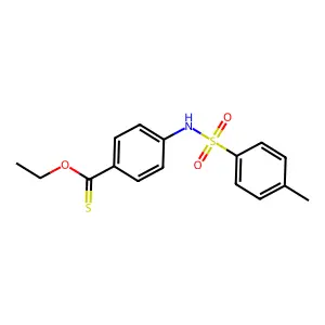O-ethyl 4-[(4-methylphenyl)sulfonylamino]benzenecarbothioate structure