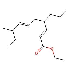 8-Methyl-4-propyl-2,6-decadienoic acid ethyl ester structure