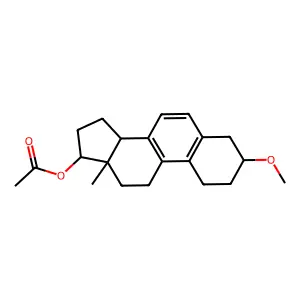 3-Methoxyestra-5(10),6,8-trien-17-yl acetate structure