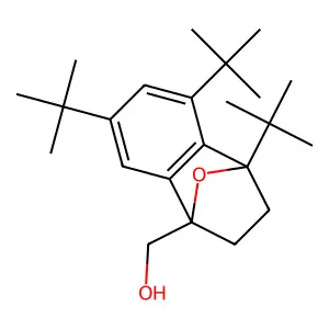 1,4-Epoxynaphthalene-1(2H)-methanol, 4,5,7-tris(1,1-dimethylethyl)-3,4-dihydro- structure
