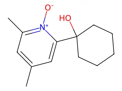 2,4-Dimethyl-6-(1-hydroxycyclohexyl)pyridine 1-oxide structure