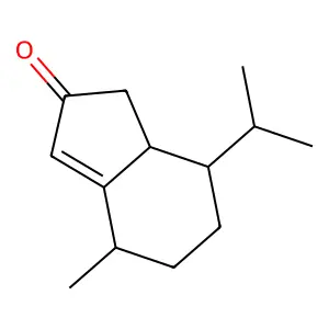1,4,5,6,7,7a-Hexahydro-4-methyl-7-(1-methylethyl)-2H-inden-2-one structure