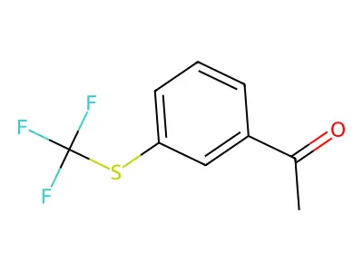 3'-(Trifluoromethylthio)acetophenone structure