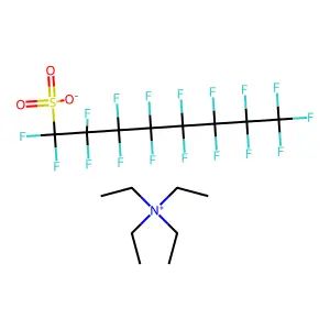 四乙基铵全氟辛烷磺酸盐 structure