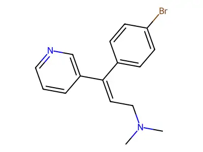 (2E)-3-(4-Bromophenyl)-N,N-dimethyl-3-(3-pyridinyl)-2-propen-1-amine structure