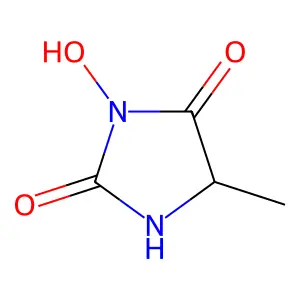 3-Hydroxy-5-methyl-2,4-imidazolidinedione structure