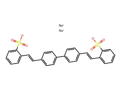 Disodium distyrylbiphenyl disulfonate, (E,E)- structure