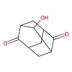 Tricyclo[3.3.1.1(3,7)]decane-2,6-dione, 4-hydroxy- structure
