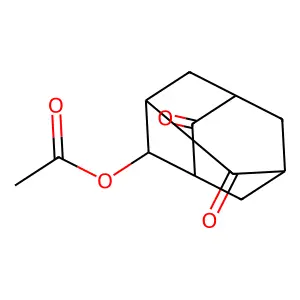 Tricyclo[3.3.1.1(3,7)]decane-2,6-dione, 4-(acetyloxy)- structure