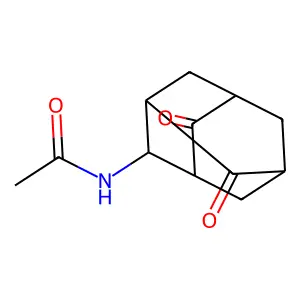 Acetamide, N-(4,8-dioxotricyclo[3.3.1.1(3,7)]dec-2-yl)- structure