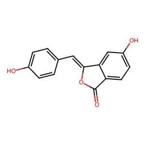 5-Hydroxy-3-[(4-hydroxyphenyl)methylene]isobenzofuran-1(3H)-one structure