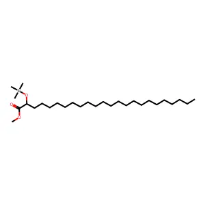 Tetracosanoic acid, 2-[(trimethylsilyl)oxy]-, methyl ester structure