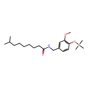 Nonanamide, N-[[3-methoxy-4-[(trimethylsilyl)oxy]phenyl]methyl]-8-methyl- structure