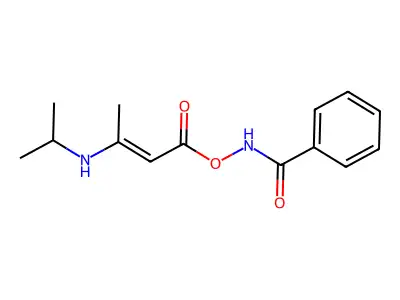 benzamido (E)-3-(propan-2-ylamino)but-2-enoate structure