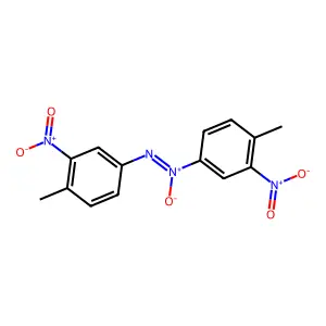 Bis(4-methyl-3-nitrophenyl)diazene 1-oxide structure