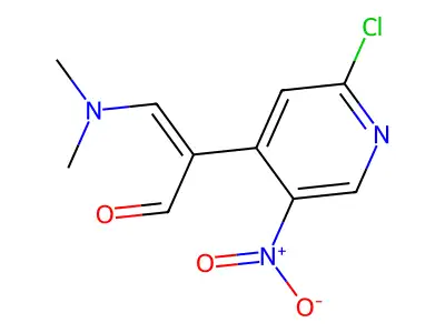 2-(2-Chloro-5-nitropyridin-4-yl)-3-(dimethylamino)prop-2-enal structure