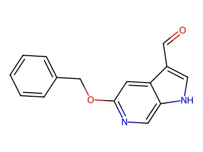 5-(Benzyloxy)-1H-pyrrolo[2,3-c]pyridine-3-carbaldehyde structure