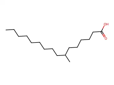 7-Methylhexadecanoic acid structure