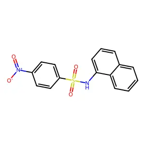 N-(1-Naphthyl)-4-nitrobenzenesulfonamide structure