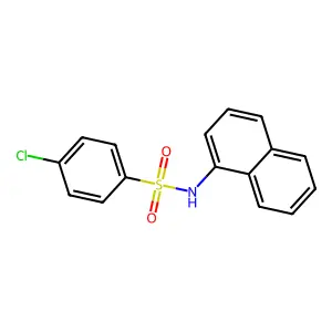 4-Chloro-N-(1-naphthyl)benzenesulfonamide structure