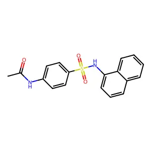 N4-Acetyl-N1-(1-naphthyl)sulfanilamide structure