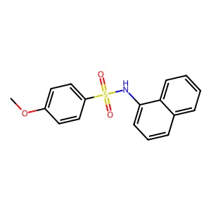 4-methoxy-N-(1-naphthyl)benzenesulfonamide structure