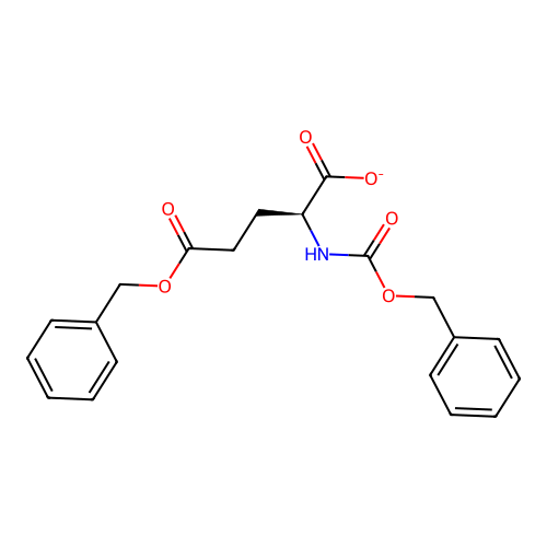 (2S)-5-oxo-5-phenylmethoxy-2-(phenylmethoxycarbonylamino)pentanoate structure