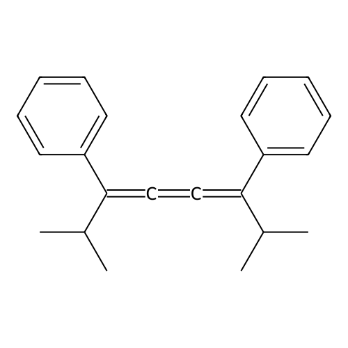 Benzene, 1,1'-[1,4-bis(1-methylethyl)-1,2,3-butatriene-1,4-diyl]bis- structure