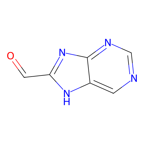 7H-purine-8-carbaldehyde structure