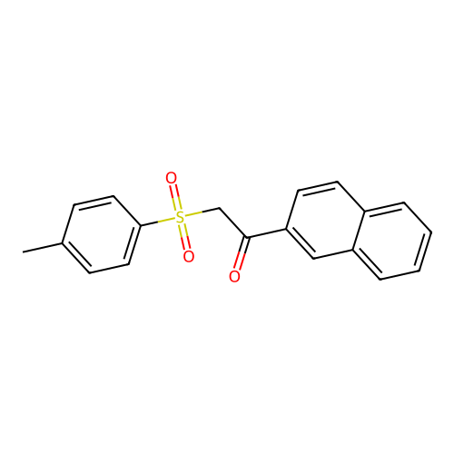 1-(2-Naphthyl)-2-tosylethanone structure