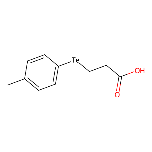 3-(4-Methylphenyl)tellanylpropanoic acid structure